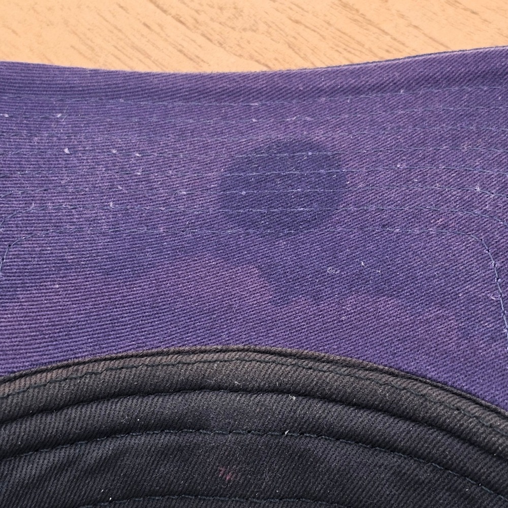 Tampa Bay Rays New Era 9FORTY Hat Heather Gray Purple Strapback MLB Baseball Cap - Picture 8 of 11